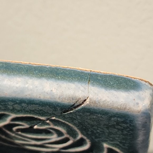 Vintage Pewabic Tile Rose Design - Picture 8 of 16